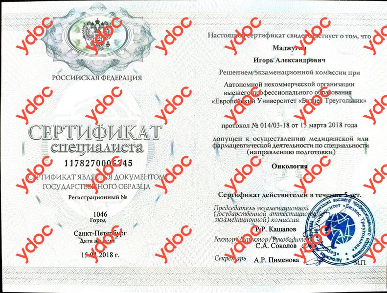 Документы и фотографии - Маджугин И. А.